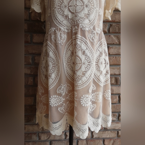 Jen's Pirate Booty Lace Cotton Embroidered Dress. - Picture 3 of 13